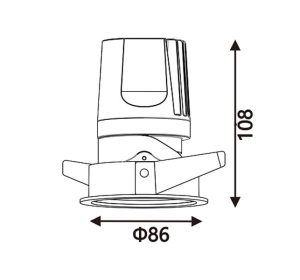 LED Down light Static White Φ 86