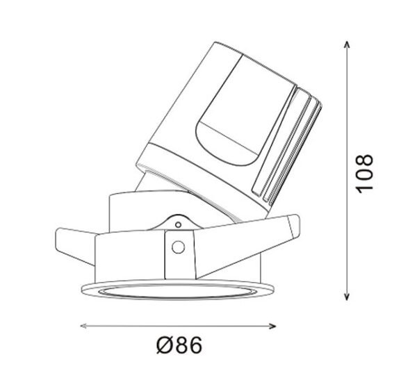 LED Down light Static White Φ 86
