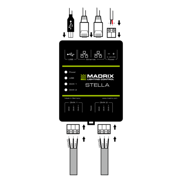Madrix STELLA – 2-port node with RDM