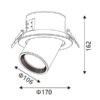 LED Down light Static White Φ 145
