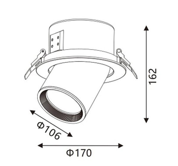 LED Down light Static White Φ 145