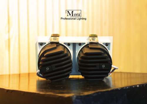 Downlight 2 Mata COB Tampak Belakang