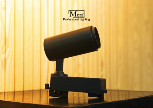 Zoom Track Spotlight Black Tampak Samping