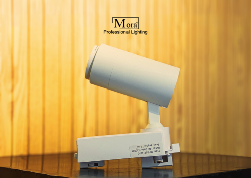 Zoom Track Spotlight White Tampak Samping